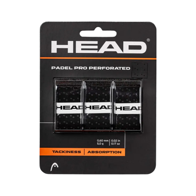 Head Overgrip Pro, perforiert, schwarz